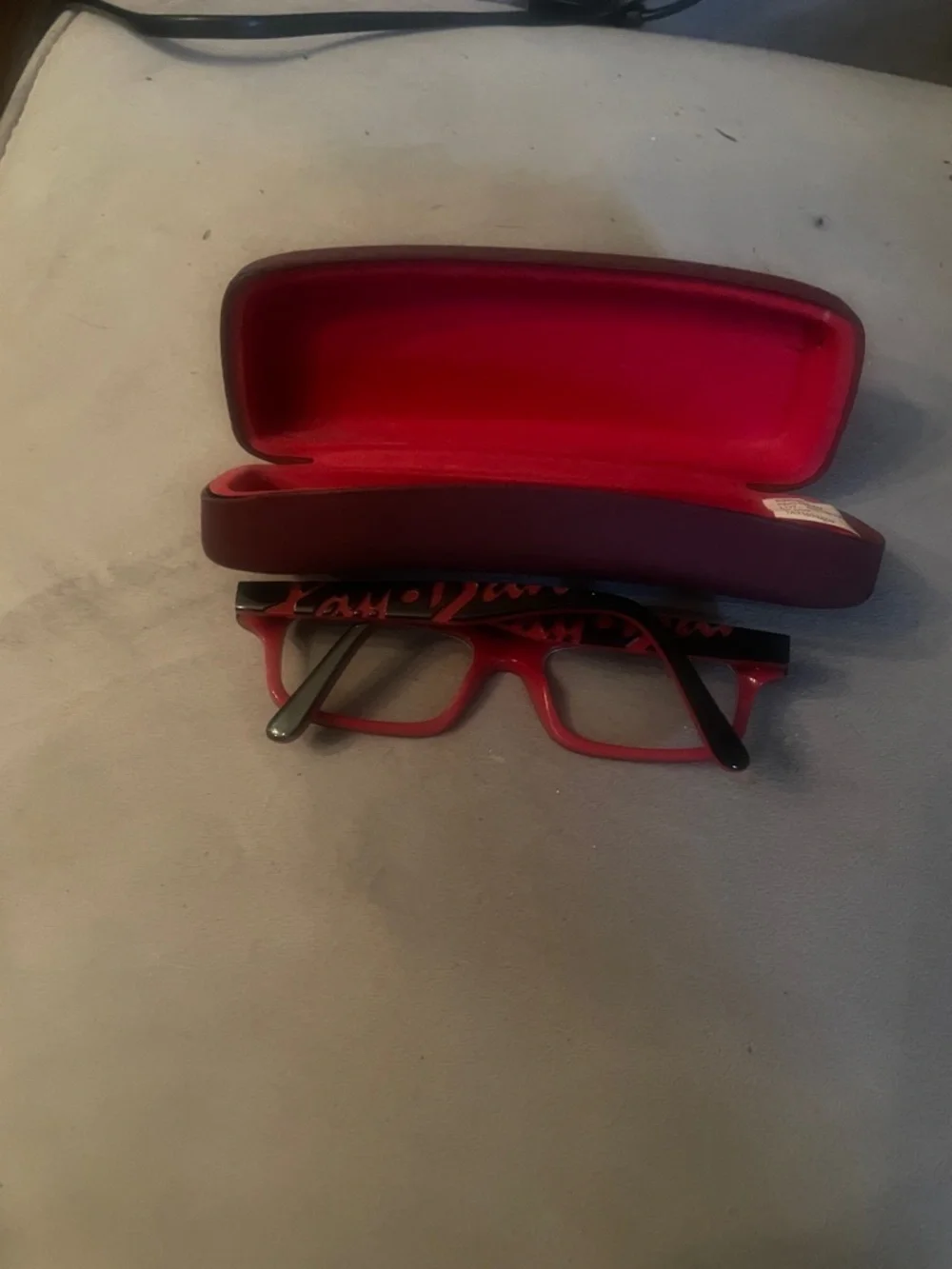Ray-Ban Kids Black Eyeglasses with Red Case